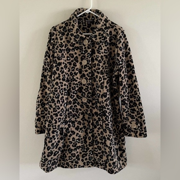 Roman’s Jackets & Blazers - 🎈Romans leopard swing coat